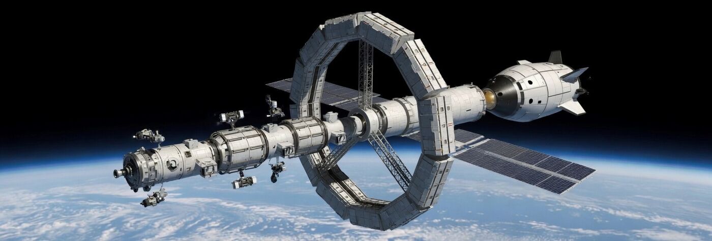Arqlius One orbital hub in low Earth orbit